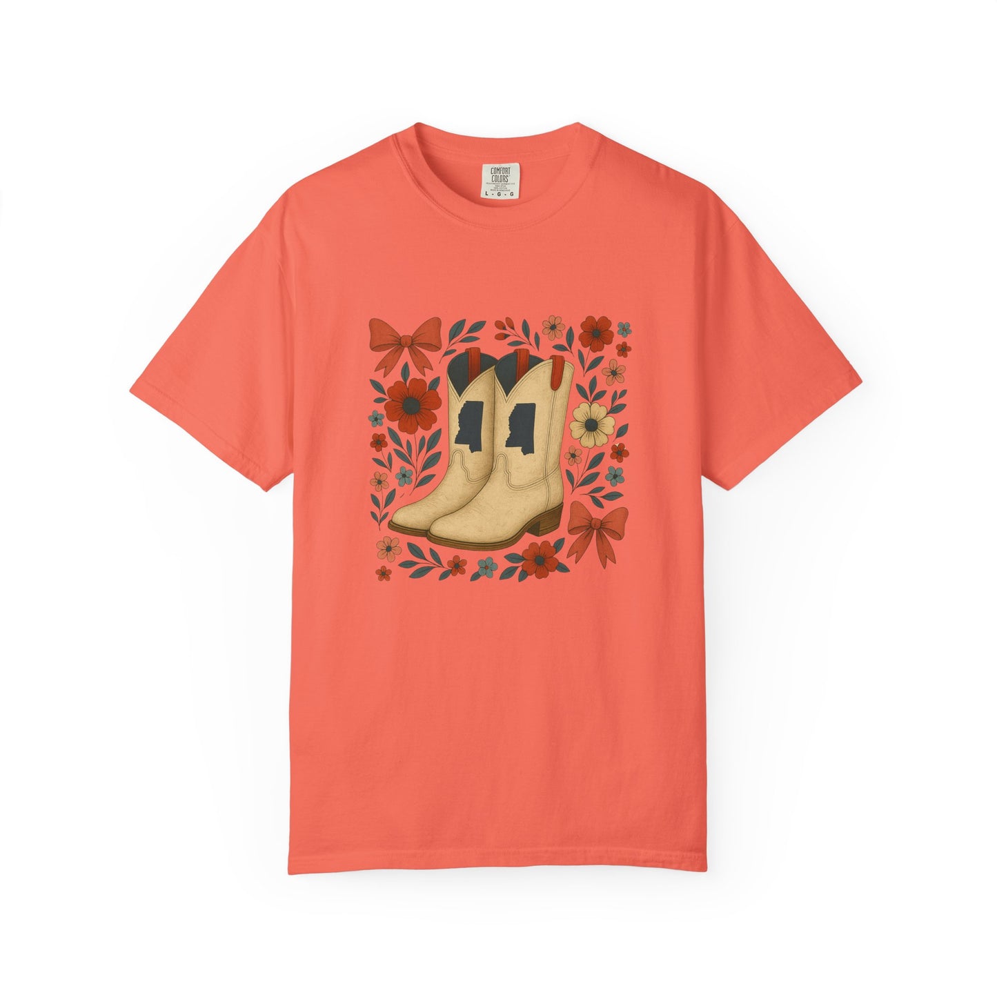 Mississippi Cowboy Boots T-Shirt - Ole Miss Rebels Fan