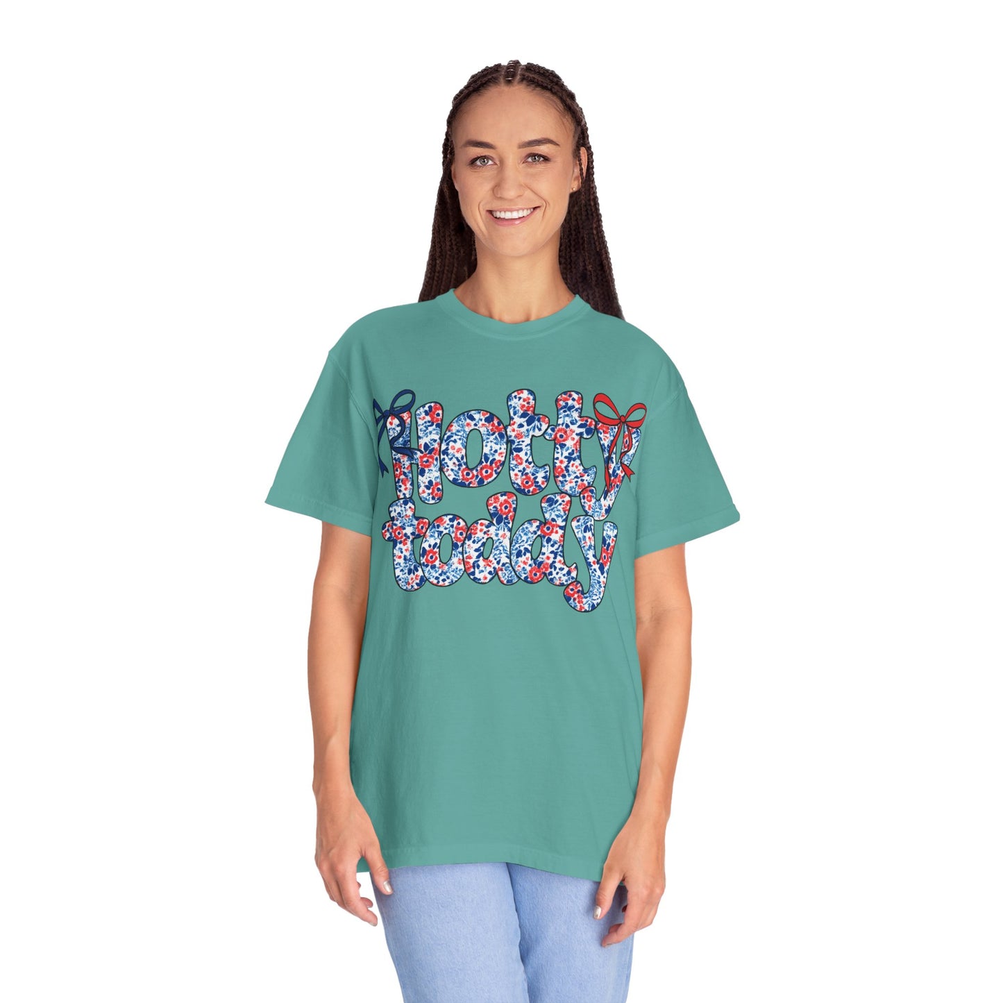 Floral Hotty Toddy Coquette Bow T-Shirt