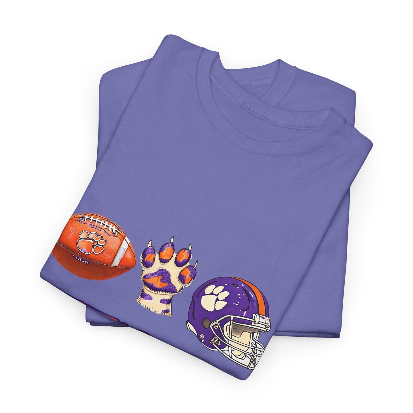 Unisex Heavy Cotton Tee - Let's Go Tigers! Sports Fan Tee, Game Day Shirt, Tailgate Apparel, Team Pride Top, College Football Gear