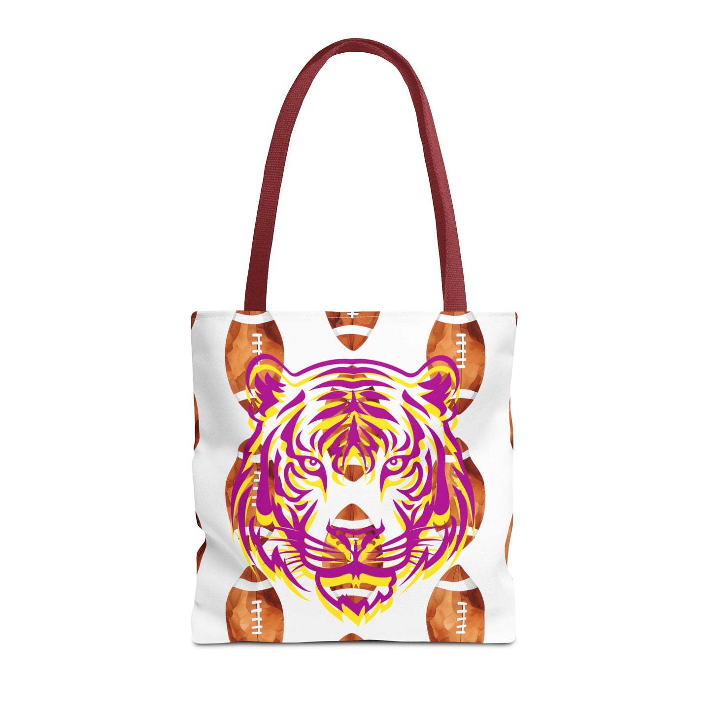 Vibrant Tiger Print Tote Bag - LSU Fans Gift