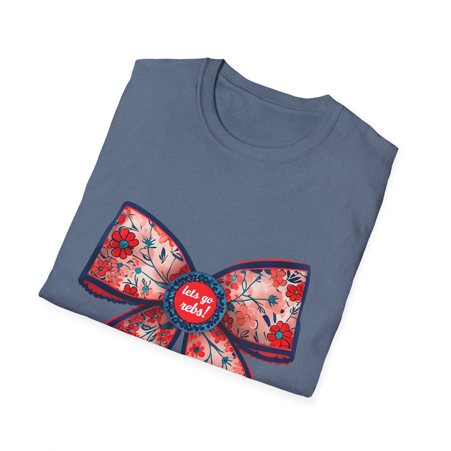 Go rebs coquette bow, Floral Bow T-Shirt | Gift for Her, Casual Wear, Birthday Party, Spring Fashion, Cute Graphic Tee