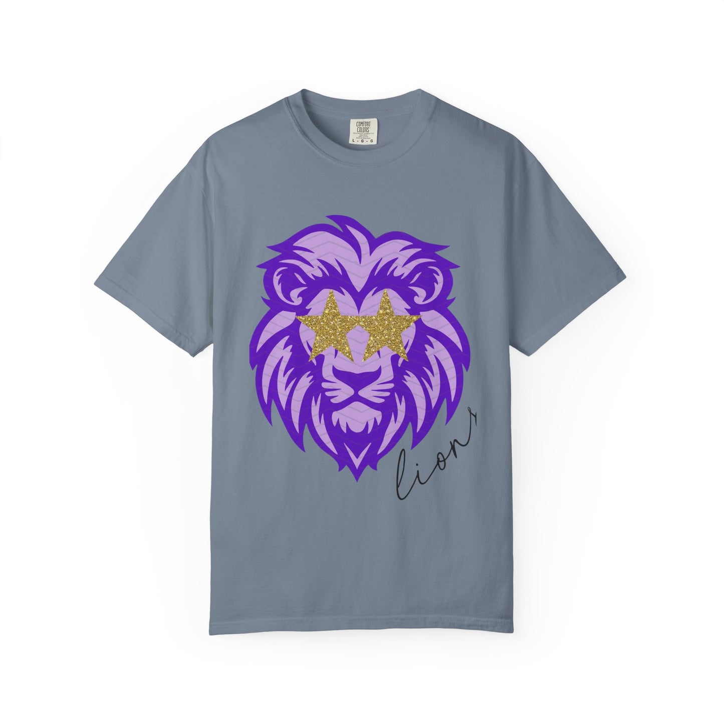 Purple Lion Graphic T-Shirt
