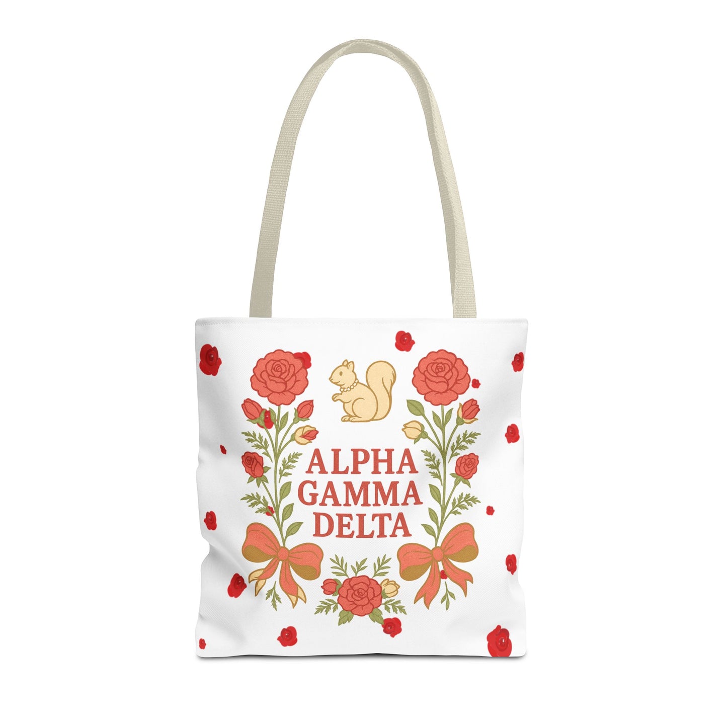 Floral Tote Bag | Alpha Gamma Delta Collection | Perfect for Sorority Events & Graduates