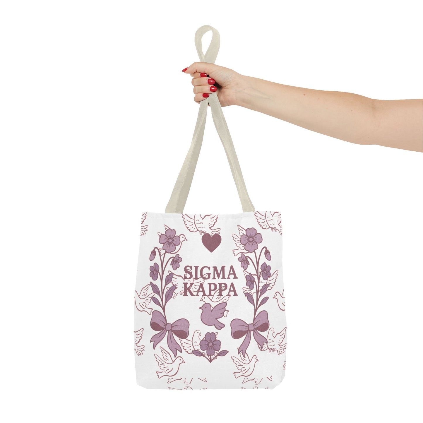 Sigma Kappa Floral Tote Bag | Sorority Gift, Eco-Friendly Carry-All, College Accessory, Stylish Shopping Bag, Chic Beach Tote