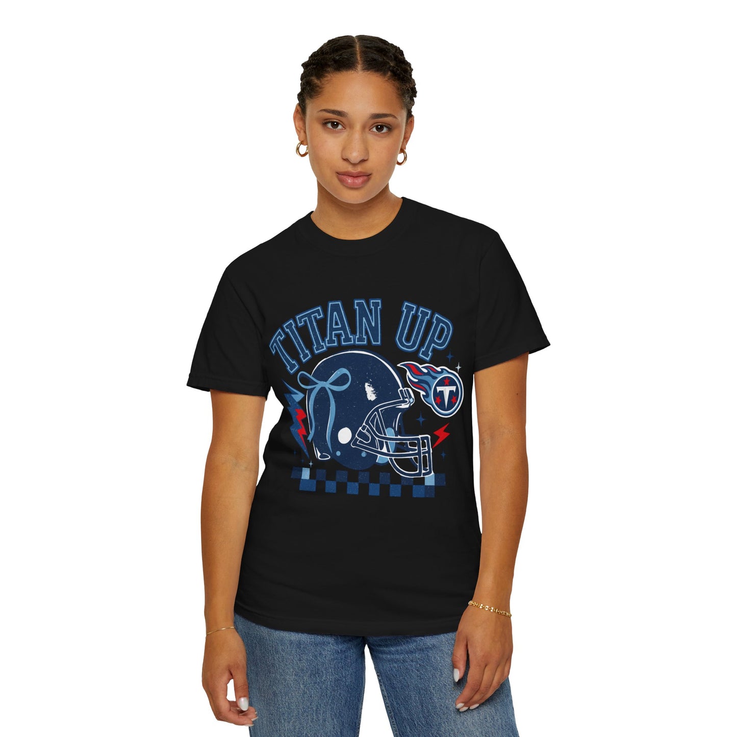 titan up tennessee Unisex Football Tee, Titan Up Shirt for Game Day, Casual Sportswear, Tailgating Apparel, Gift for Fans, Team Spirit Top