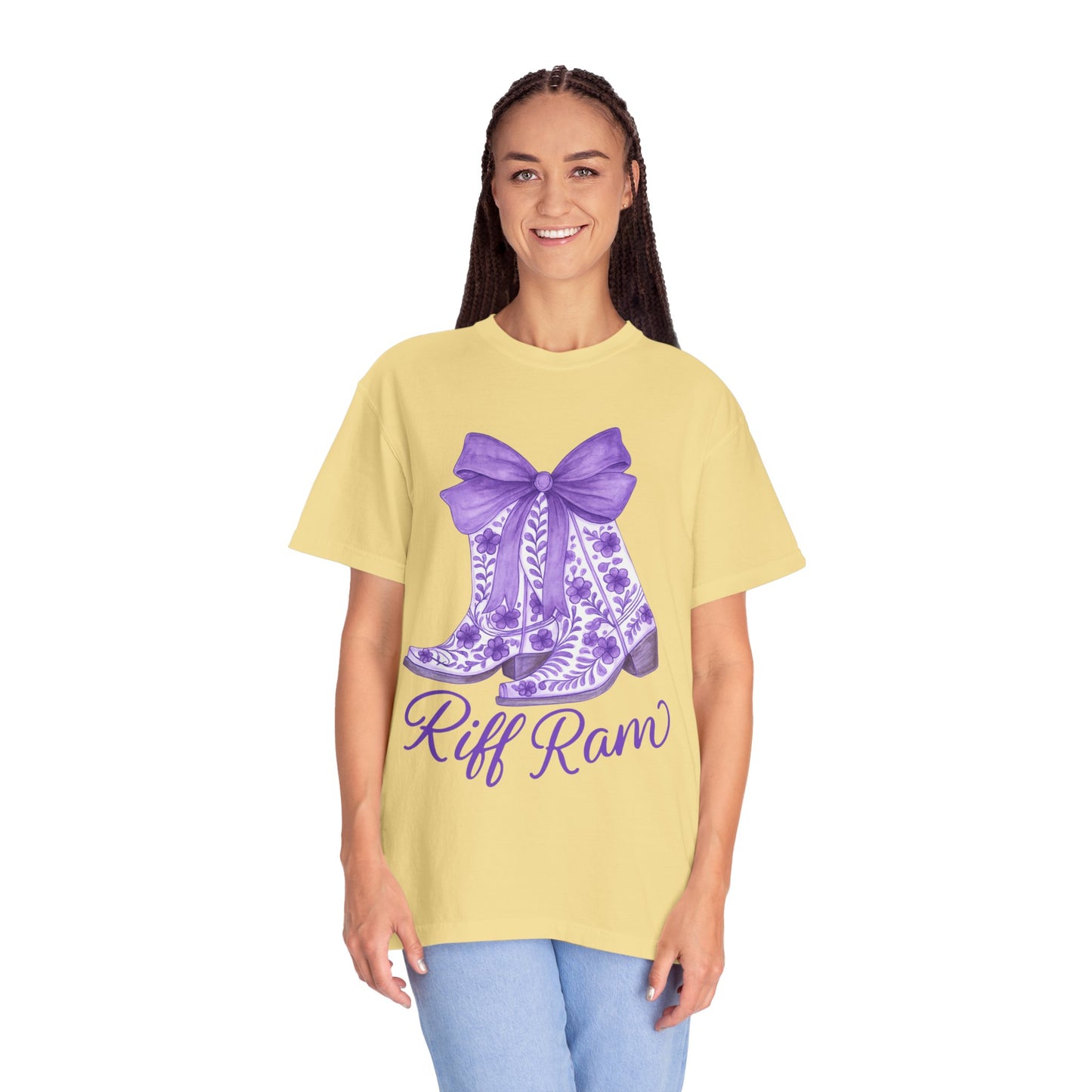 Purple Cowboy Boots T-Shirt | Western Style Tee, Festival Wear, Country Music Shirt, Gift for Horse Lovers, Casual Chic