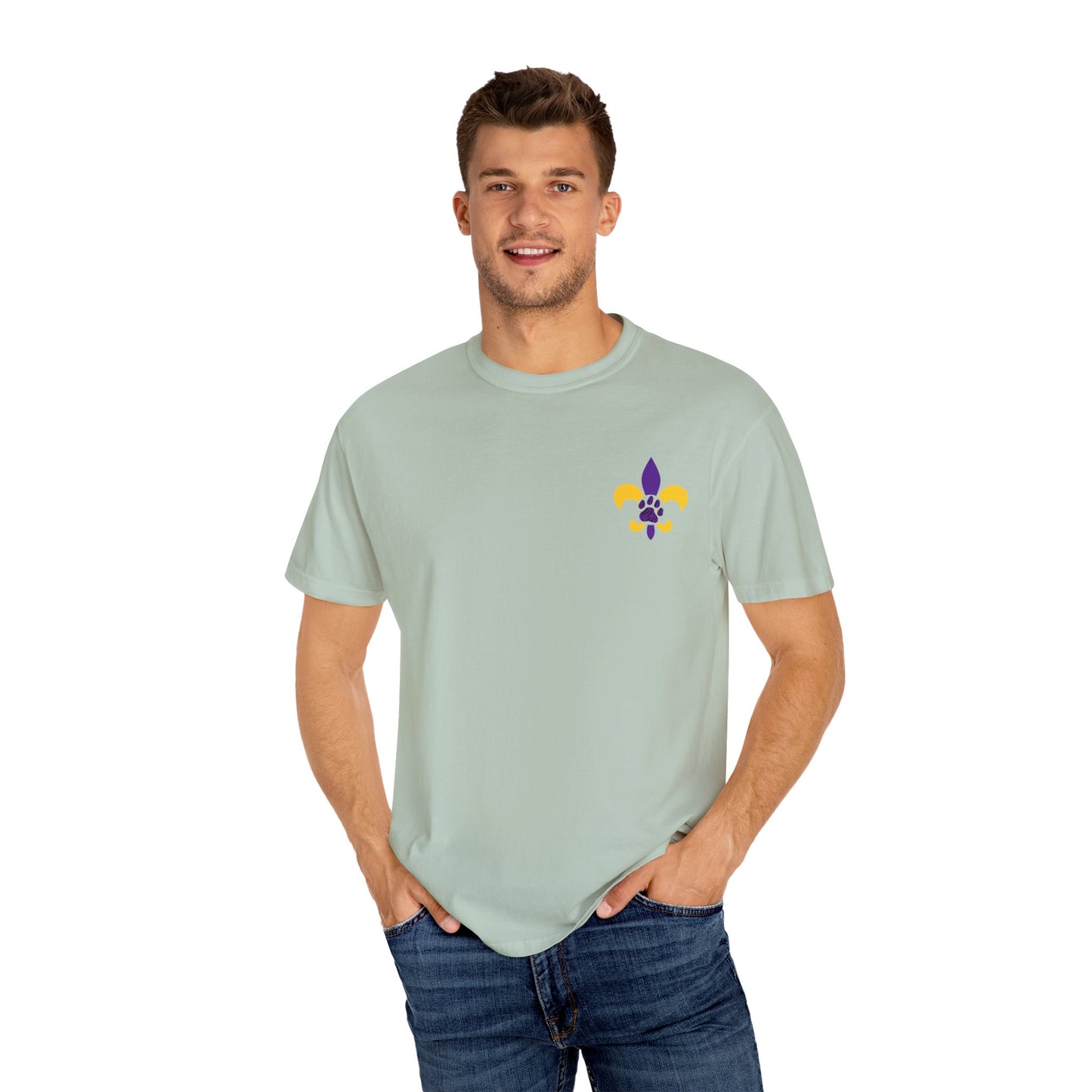 Baton Rouge Spirit T-Shirt - Unisex Garment-Dyed Tee for Game Day, College Football, Mardi Gras, Team Pride, Casual Wear