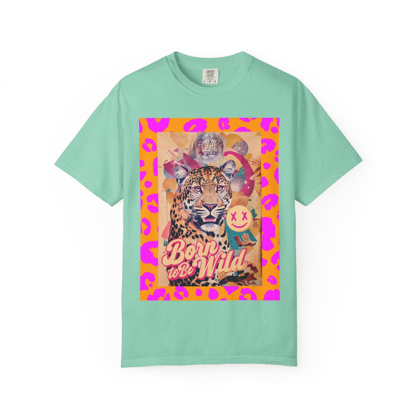 Bold Graphic T-Shirt: Born to Be Wild, Unisex Cotton Tee, Animal Lover Gift, Wild Spirit Apparel, Trendy Casual Wear, Unique Artist Design