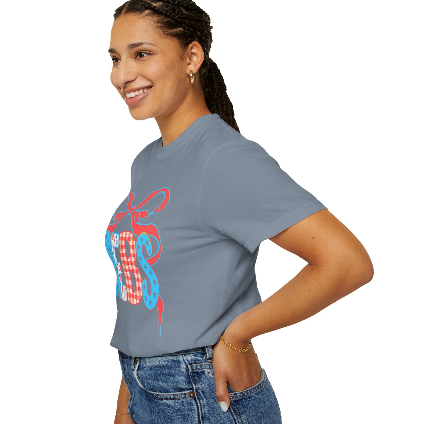 MS Rebs Floral Patriotic T-Shirt