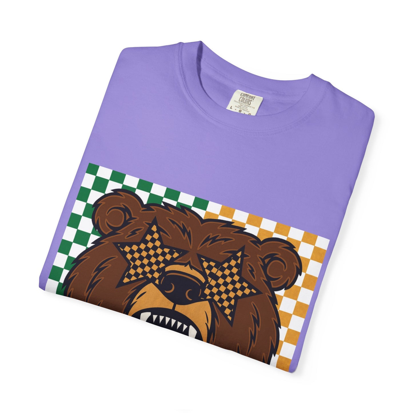 Checkered BU Bear Unisex T-shirt