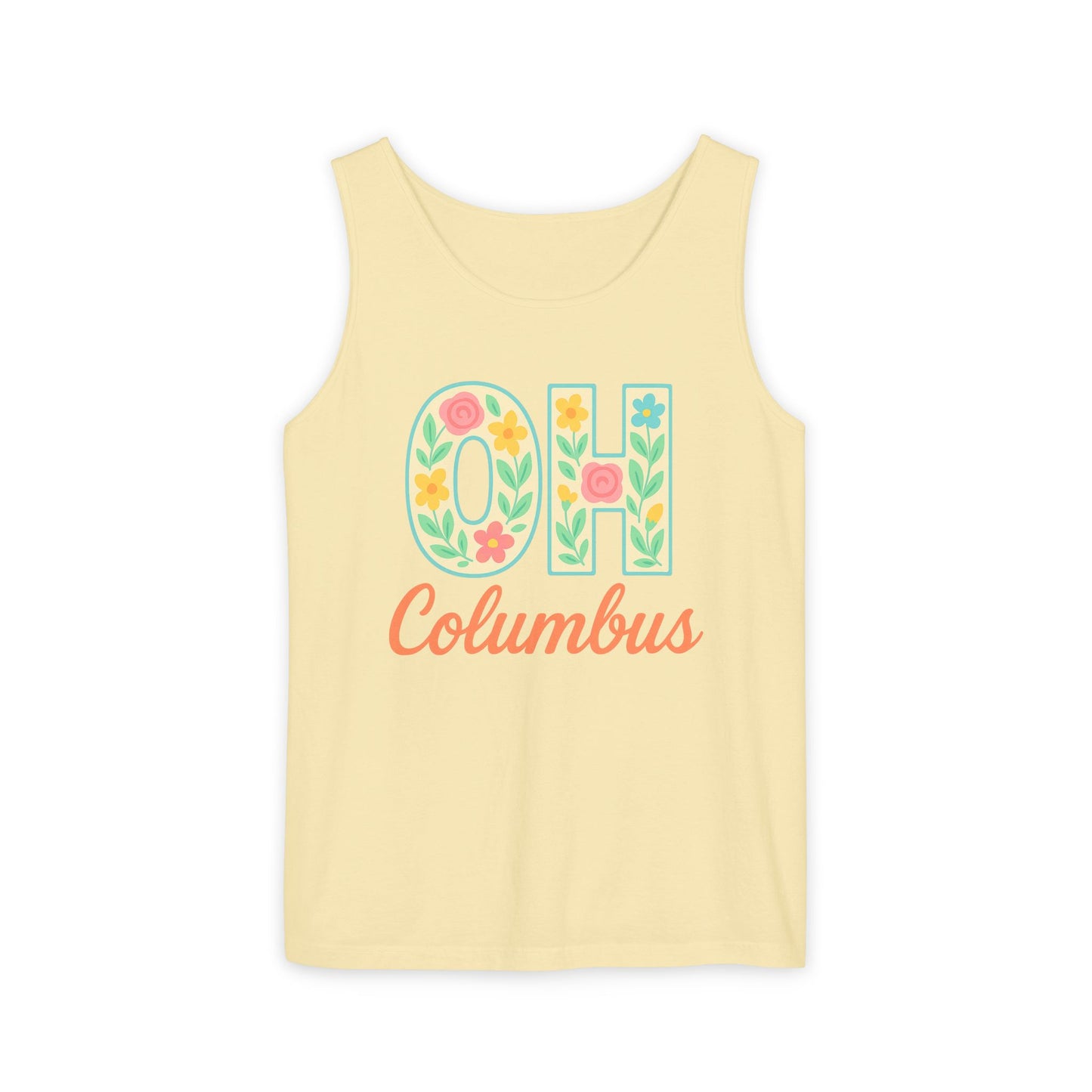 Ohio Spirit Unisex Garment-Dyed Tank Top, College Sports, Casual Wear, Gift for Graduates, Team Pride, Comfort Colors, Graduation Gift, Go Bucks