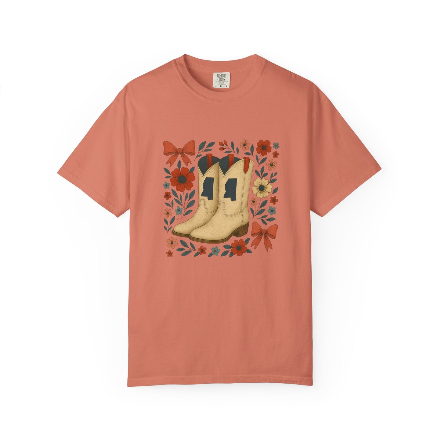 Mississippi Cowboy Boots T-Shirt - Ole Miss Rebels Fan