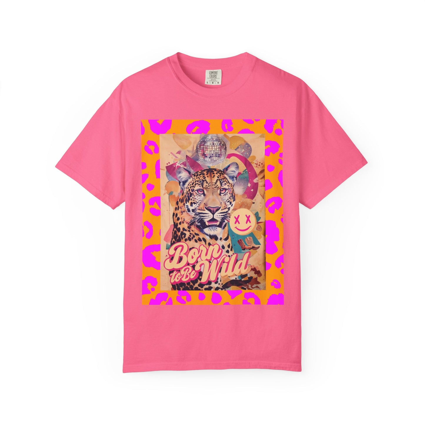 Bold Graphic T-Shirt: Born to Be Wild, Unisex Cotton Tee, Animal Lover Gift, Wild Spirit Apparel, Trendy Casual Wear, Unique Artist Design