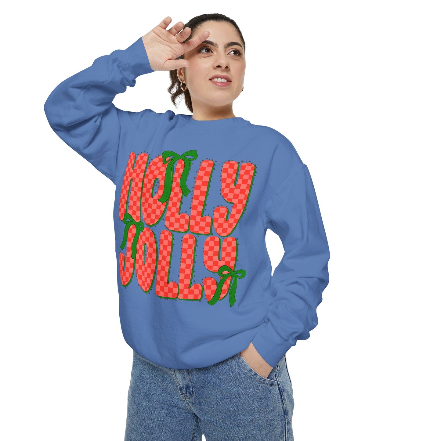 Holly Jolly Sweatshirt — Festive Christmas Holiday Pullover