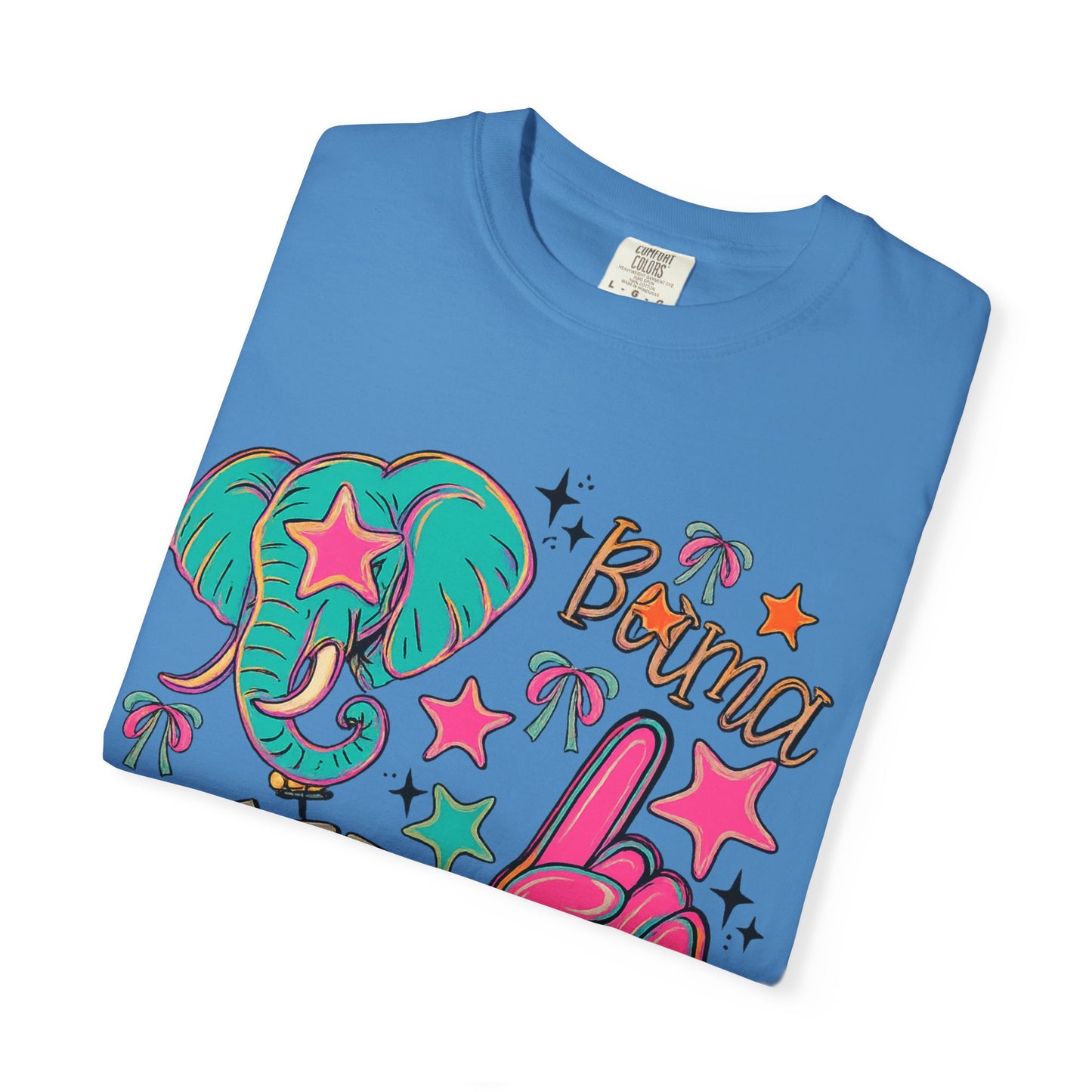 Preppy Neon Elephant Fan T-Shirt