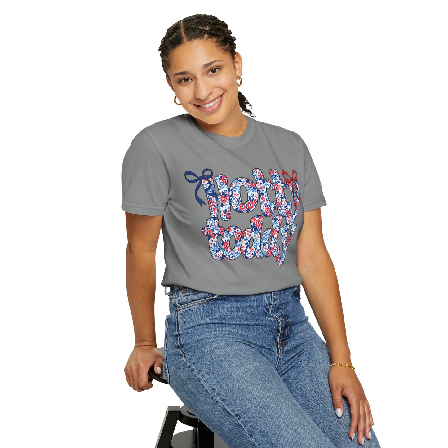 Floral Hotty Toddy Coquette Bow T-Shirt