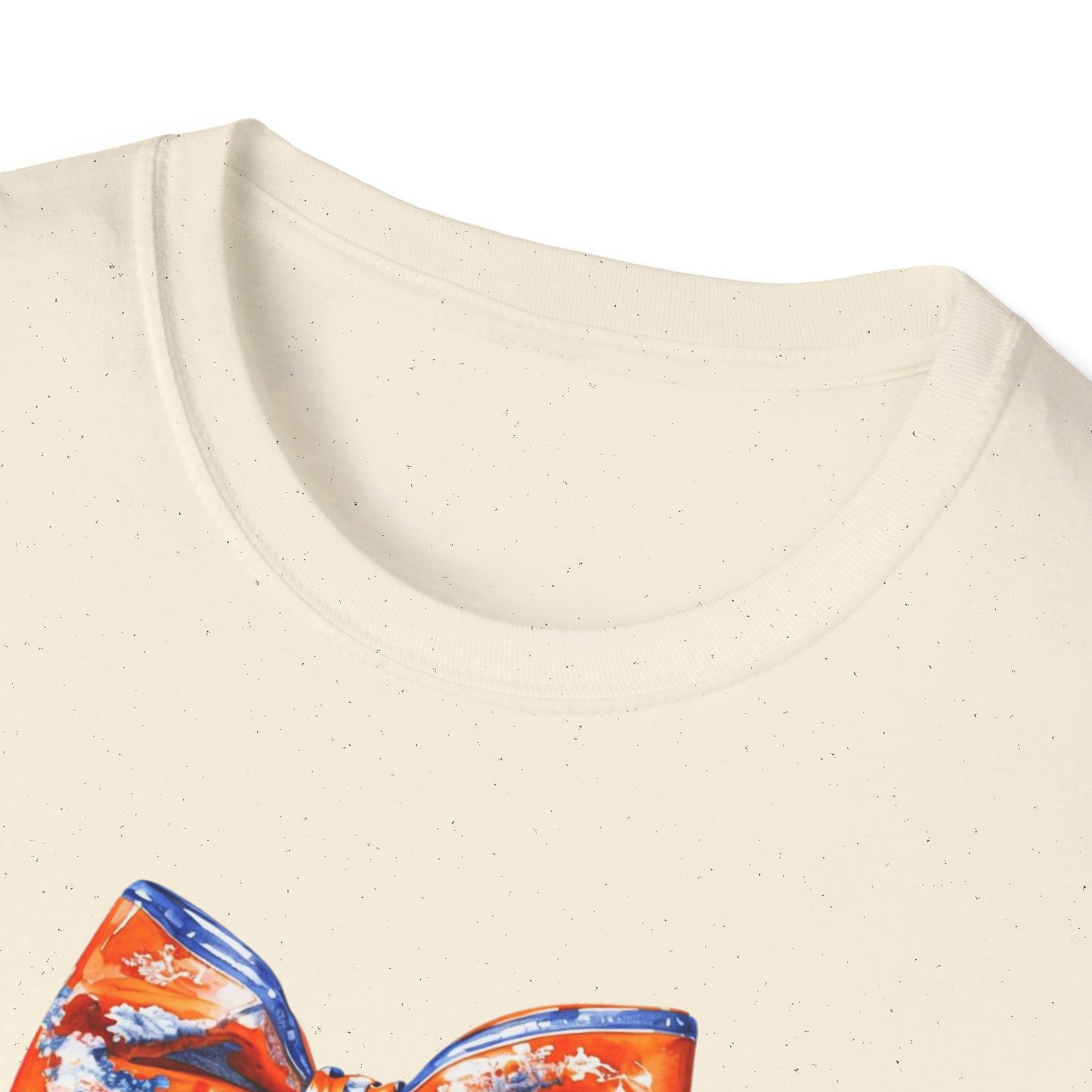 AU Coquette Boot Bow Cheerful Unisex T-Shirt with Bow Design - Perfect for Game Day, Sports Fans, Birthdays, and Casual Wear, Go Tigers!