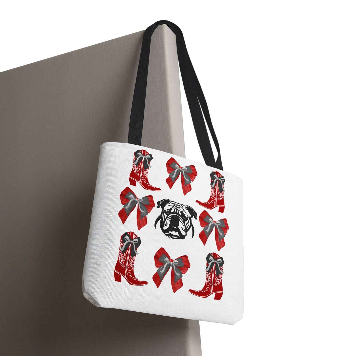 UGA Bulldogs Coquette Bow Tote Bag