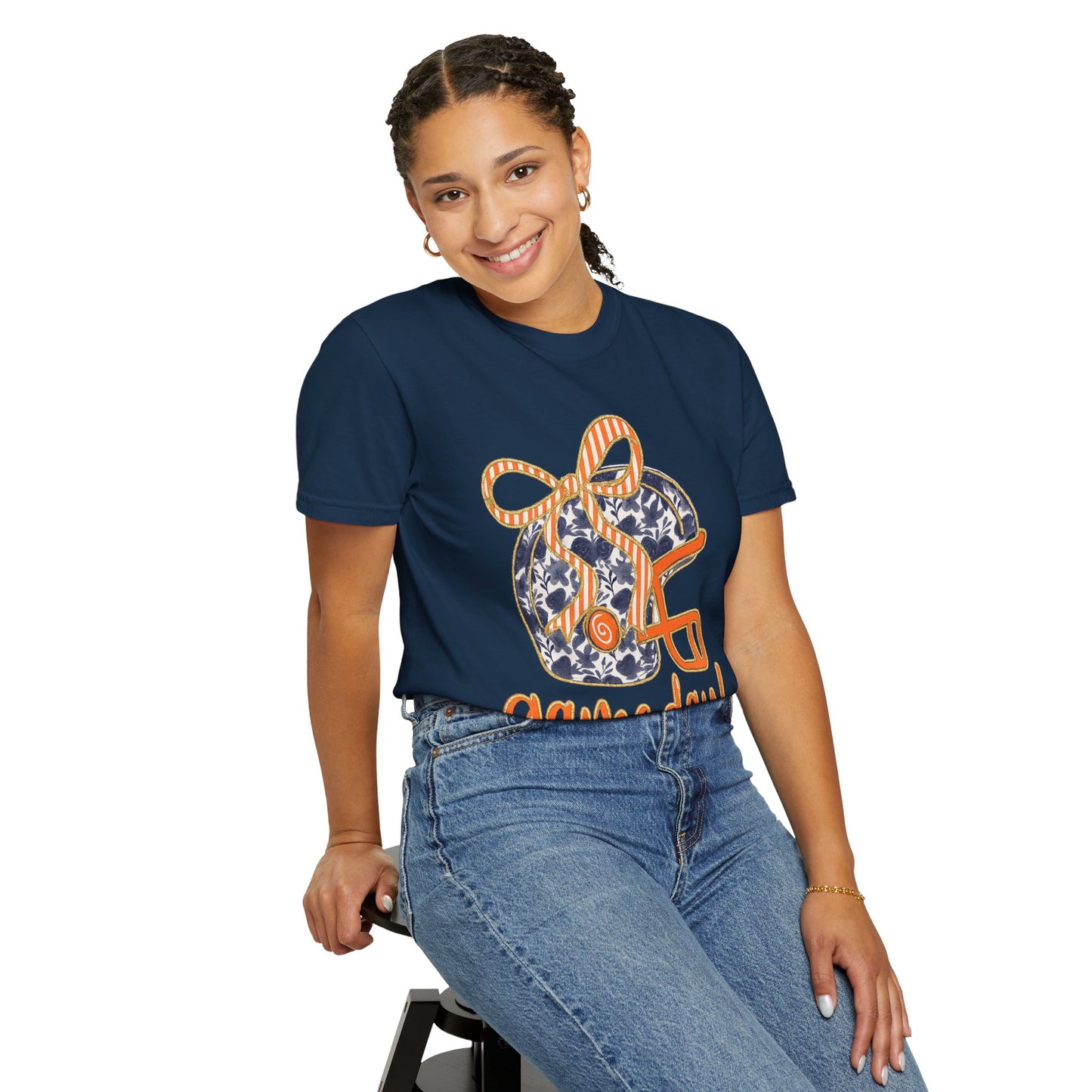Game Day Coquette Style, Football Helmet T-Shirt | Unisex Sports Tee for Football Fans | Perfect for Tailgating, Game Everyday Wear