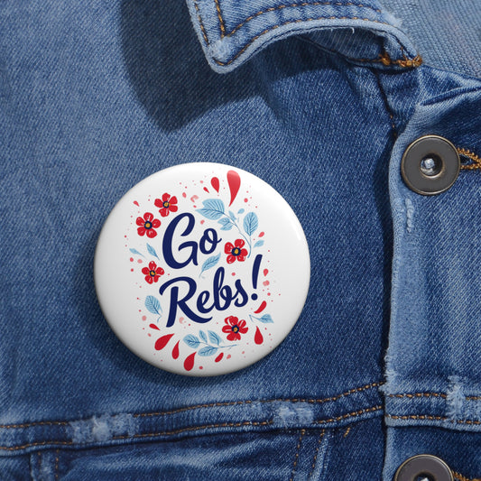 Hotty Toddy, MS Rebels Game Day Vintage Pin Buttons