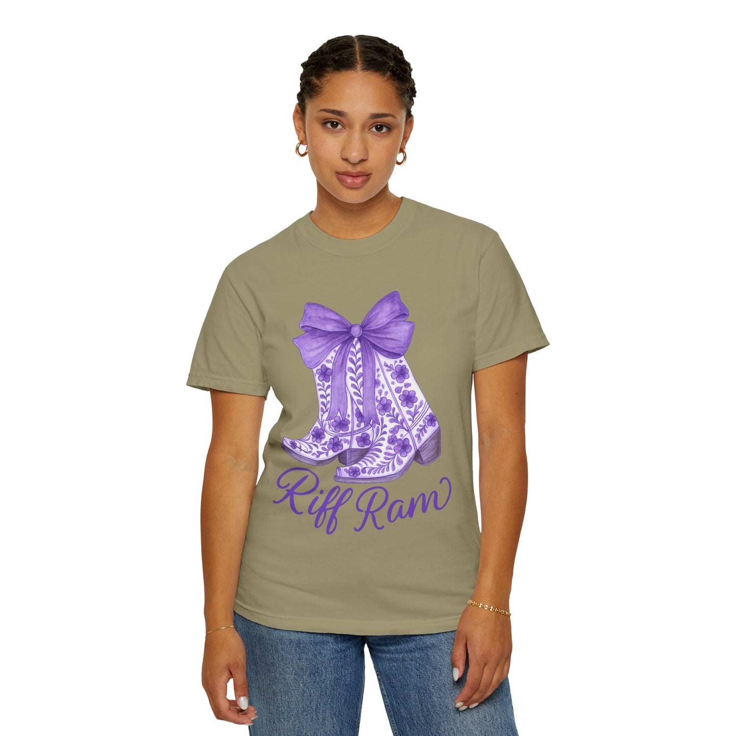 Purple Cowboy Boots T-Shirt | Western Style Tee, Festival Wear, Country Music Shirt, Gift for Horse Lovers, Casual Chic