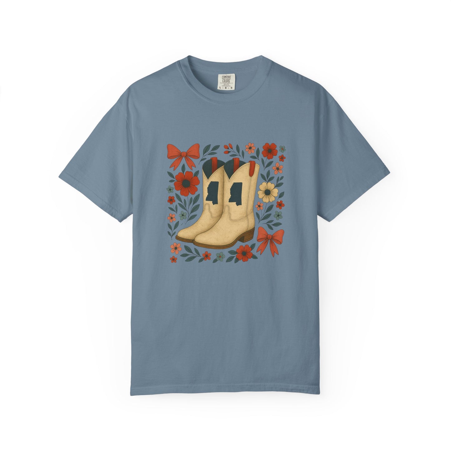 Mississippi Cowboy Boots T-Shirt - Ole Miss Rebels Fan