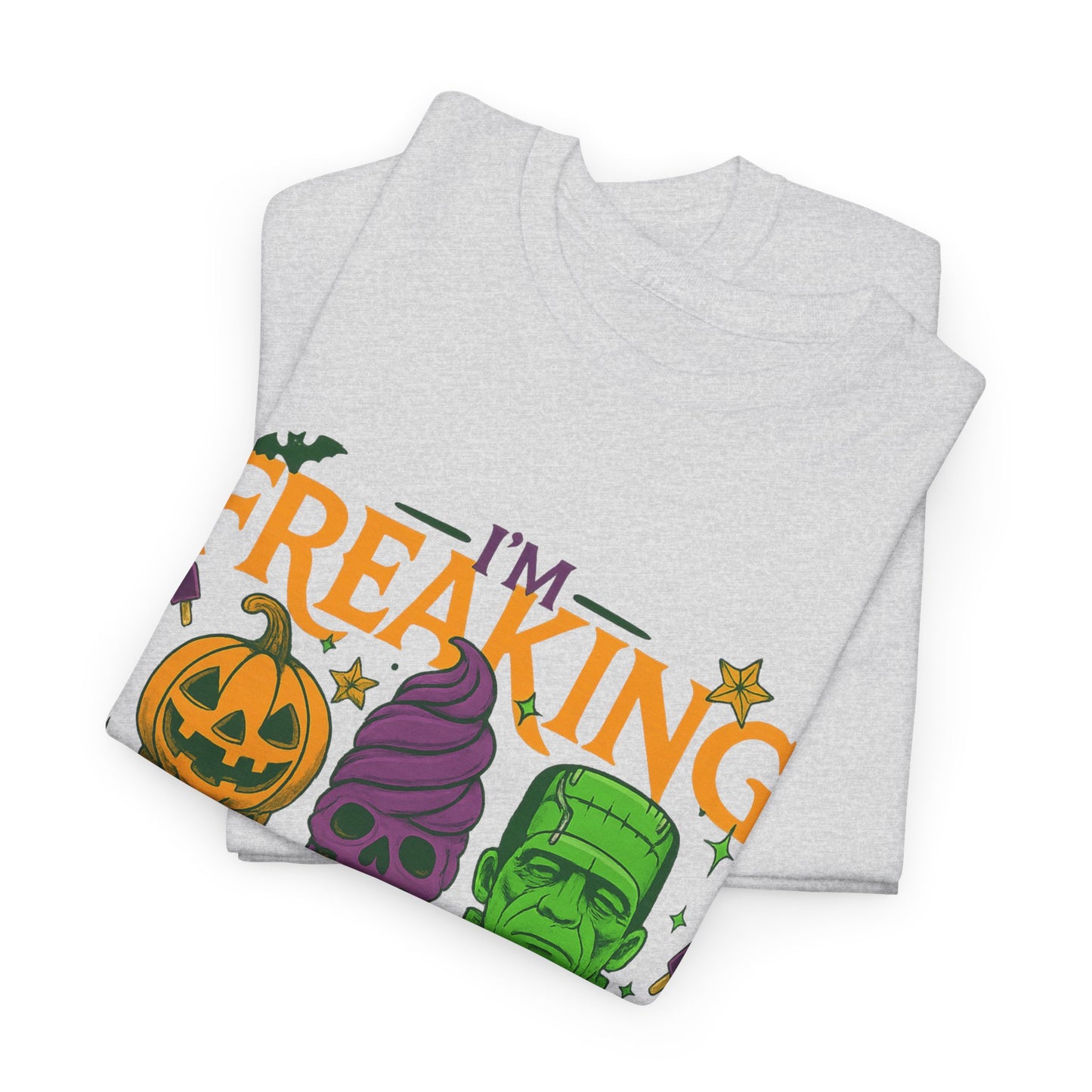Halloween Unisex Heavy Cotton Tee, Fun Fall Shirt, Halloween Costume Top, Spooky Party Tee, Trick or Treat Apparel