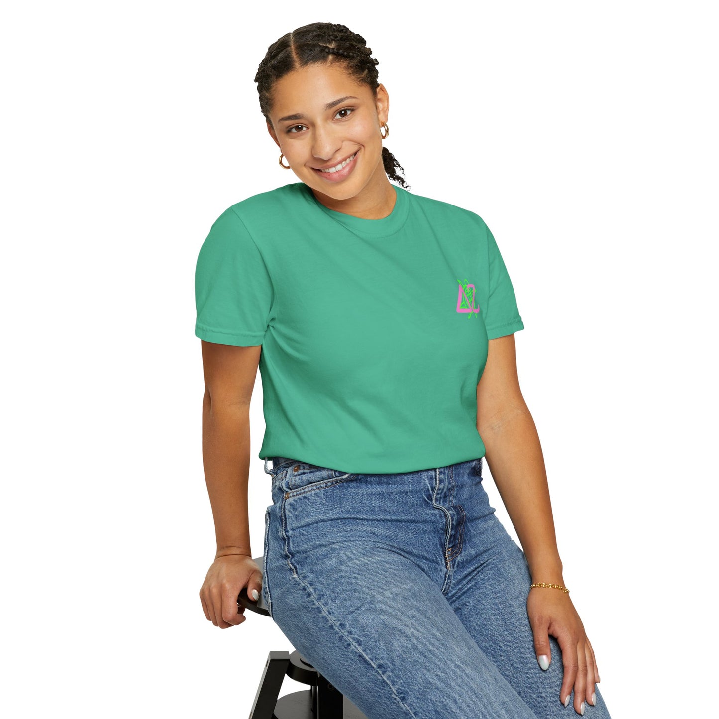 Delta Zeta Unisex T-Shirt, Sorority Shirt, Garment-Dyed Tee, Cute College Top, Sisterhood Apparel, Gift for Sorority Sisters