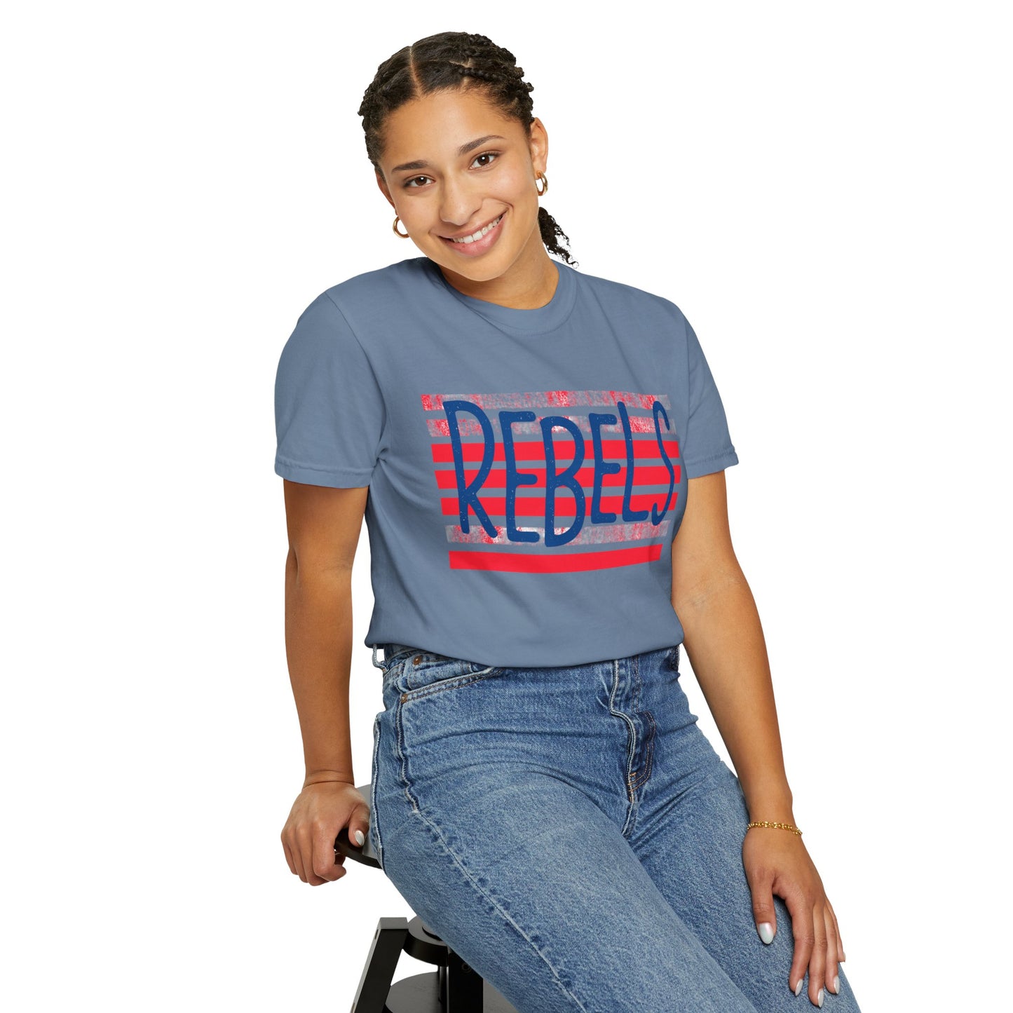 Rebels T-Shirt, Vintage Style Tee, Unisex Graphic Shirt, Summer Fashion, Independence Day Apparel, Football Game Day, Hotty Toddy