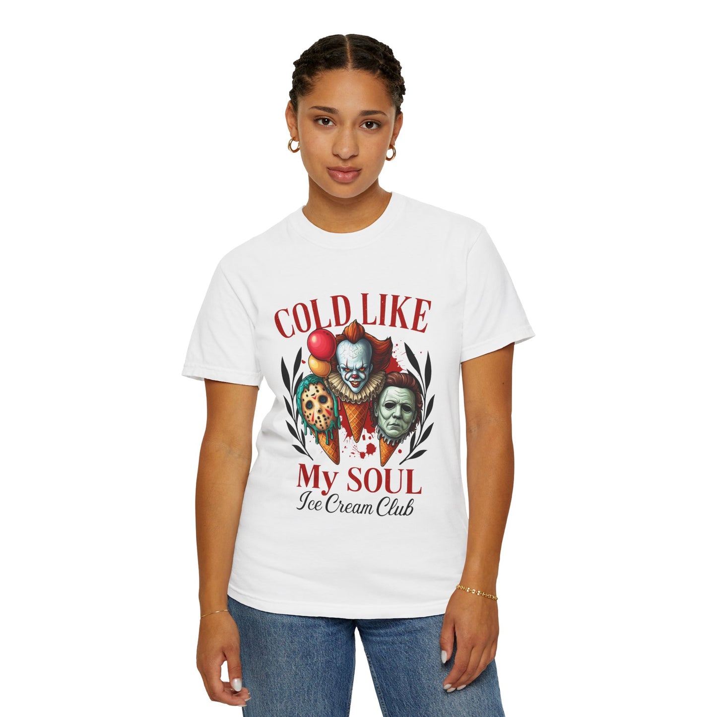 Chilling Soul T-Shirt, Vintage Horror Tee, Unisex Graphic Shirt, Ice Cream Lovers Gift, Fun Movie Merch