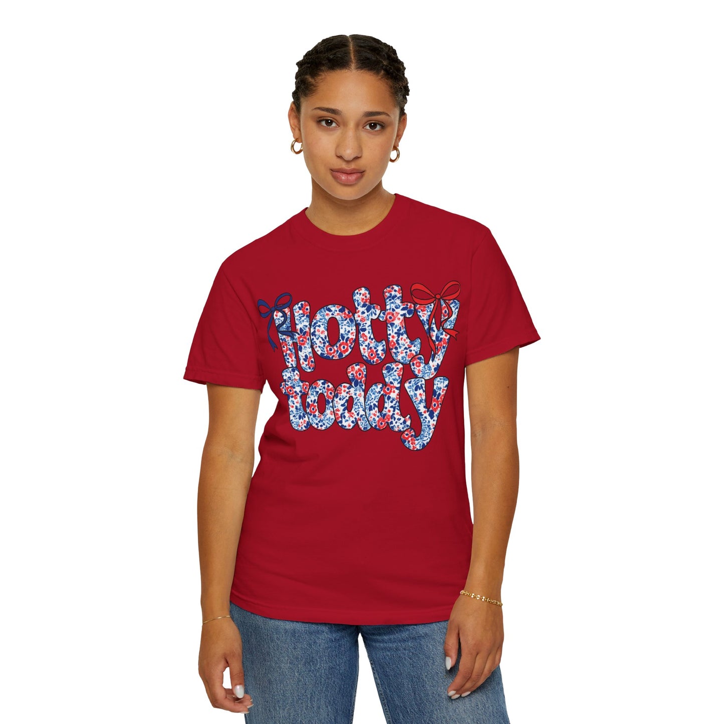 Floral Hotty Toddy Coquette Bow T-Shirt
