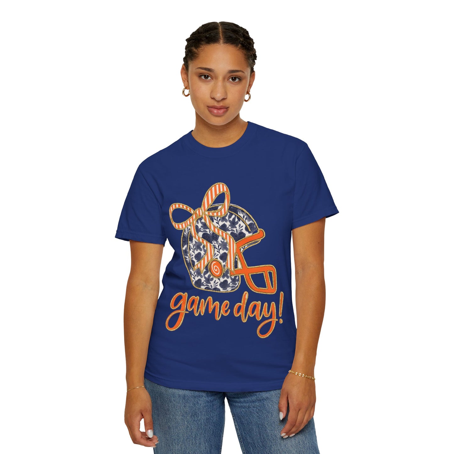 Game Day Coquette Style, Football Helmet T-Shirt | Unisex Sports Tee for Football Fans | Perfect for Tailgating, Game Everyday Wear