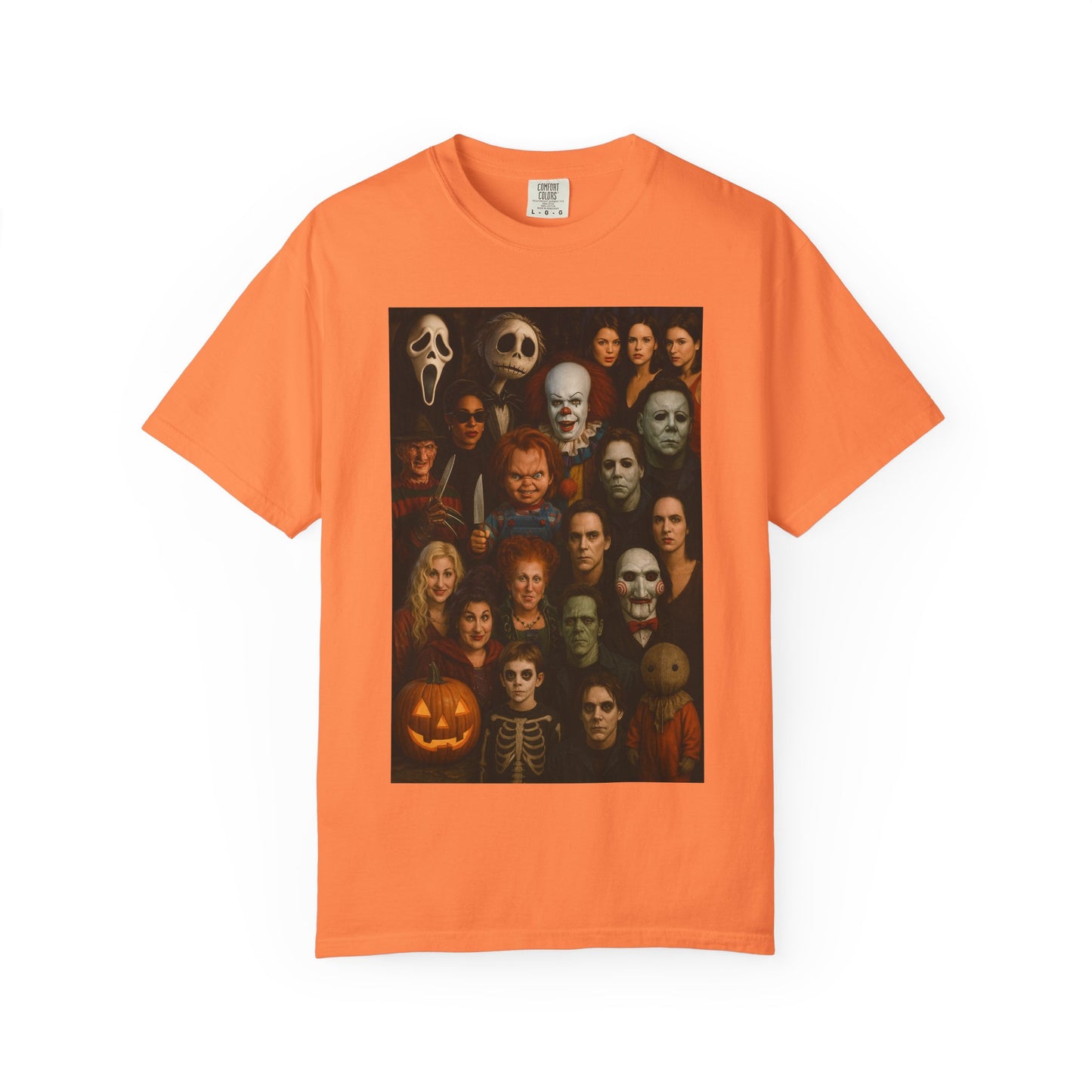 Spooky Halloween T-Shirt | Unisex Garment-Dyed Tee Featuring Iconic Horror Movie Characters, Perfect for Halloween Parties, Horror [...]
