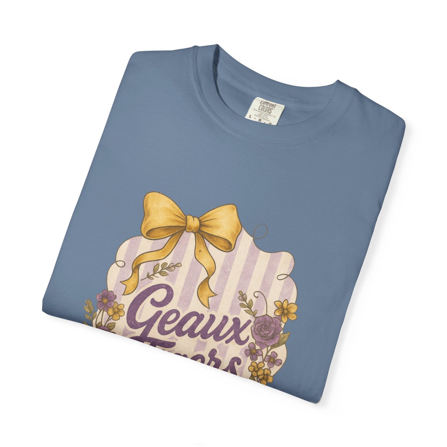 Geaux Tigers Floral T-Shirt, Unisex Casual Tee, Game Day Apparel, Spring Outfit, LSU Fan Gear