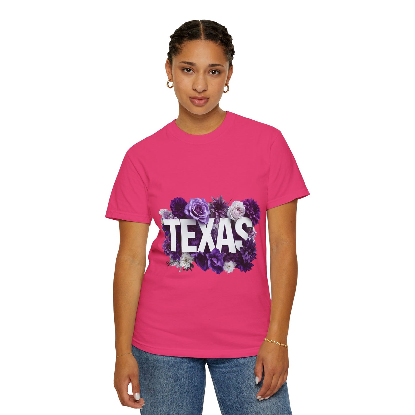 Texas Floral T-Shirt, Unisex Aesthetic Tee, Summer Outfit, Gift for Texan, Casual Style Shirt, Travel Souvenir Shirt