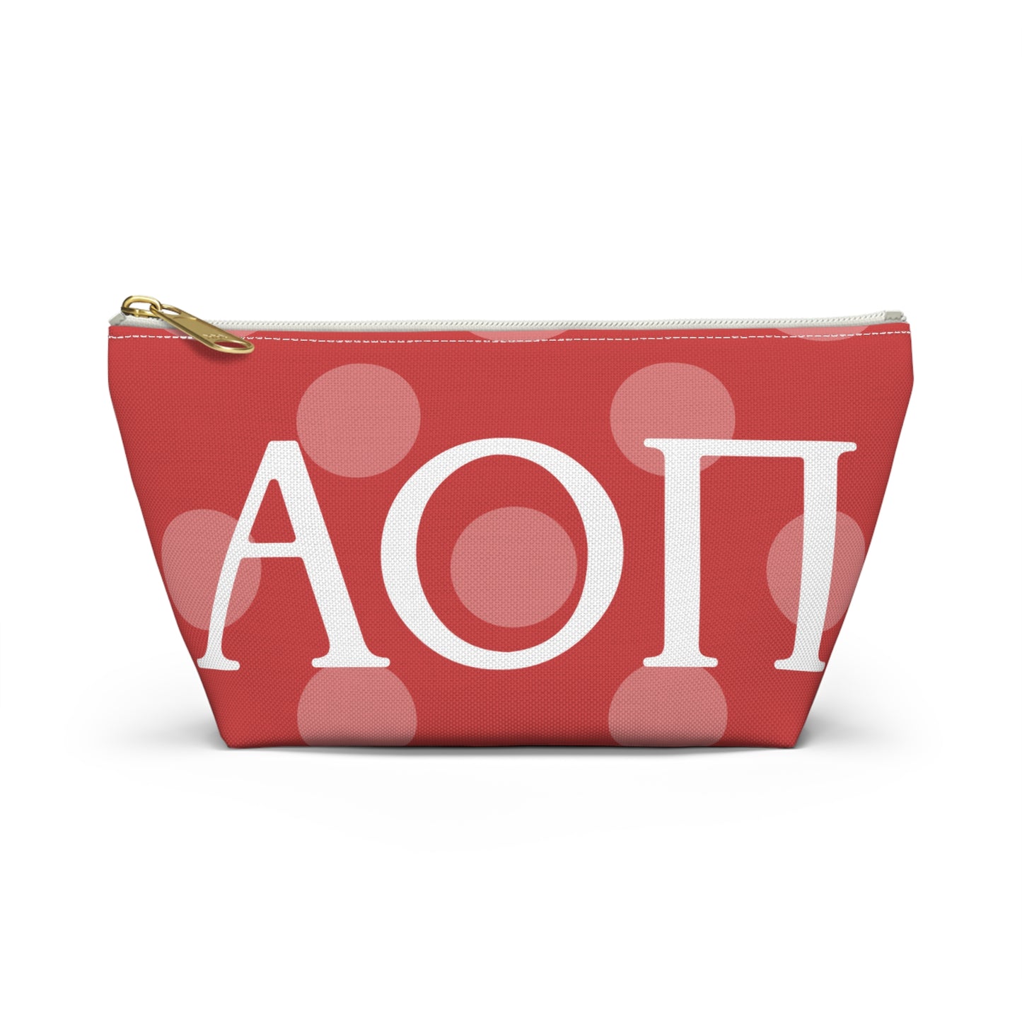 AOPI Chic Accessory Pouch, Personalized Makeup Bag, Fun Pencil Case, Stylish Travel Organizer, Unique Gift Idea, Sorority or College Essentials