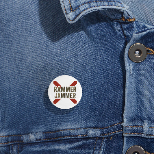 Round Pins - Rammer Jammer Alabama Game Day