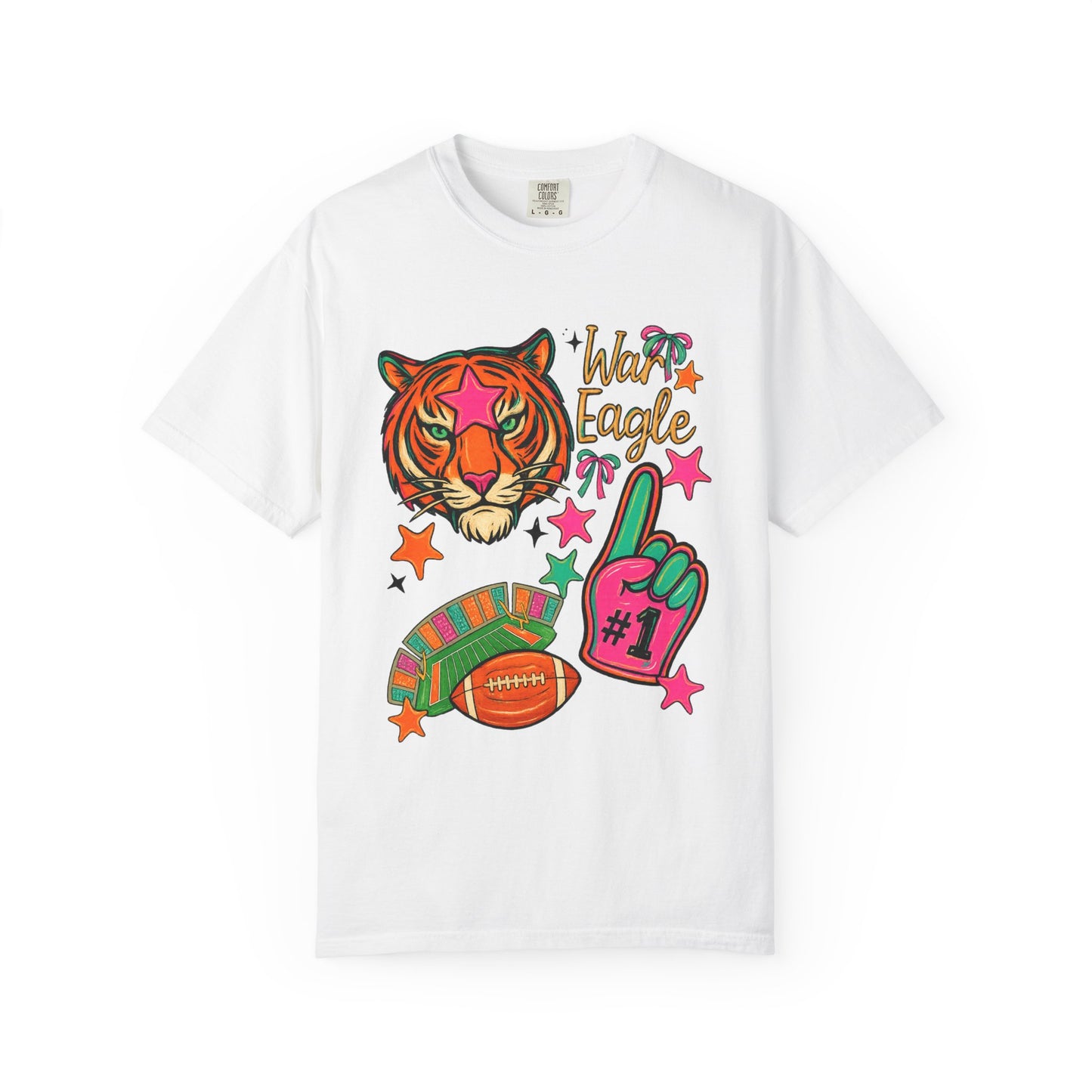 Vintage Preppy Tiger Football Game Day Unisex T-shirt