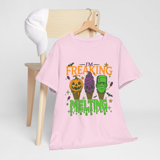 Halloween Unisex Heavy Cotton Tee, Fun Fall Shirt, Halloween Costume Top, Spooky Party Tee, Trick or Treat Apparel