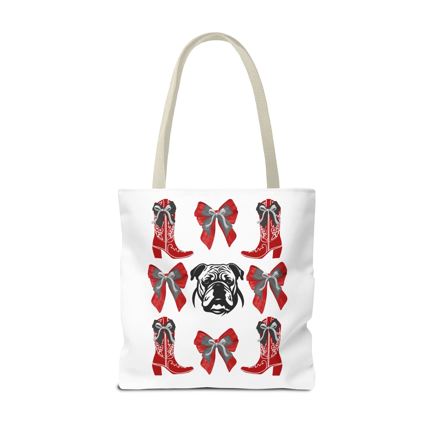 UGA Bulldogs Coquette Bow Tote Bag