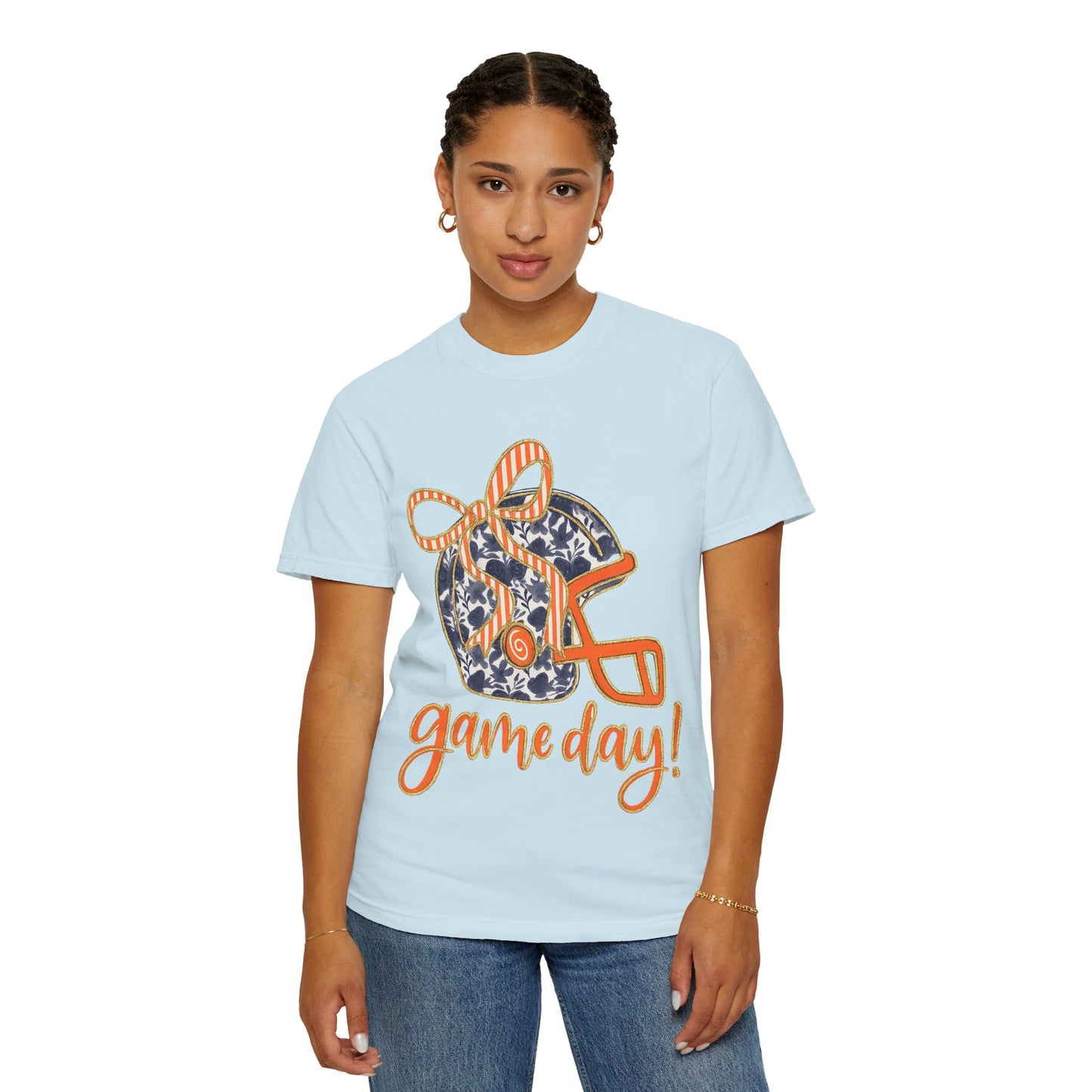Game Day Coquette Style, Football Helmet T-Shirt | Unisex Sports Tee for Football Fans | Perfect for Tailgating, Game Everyday Wear