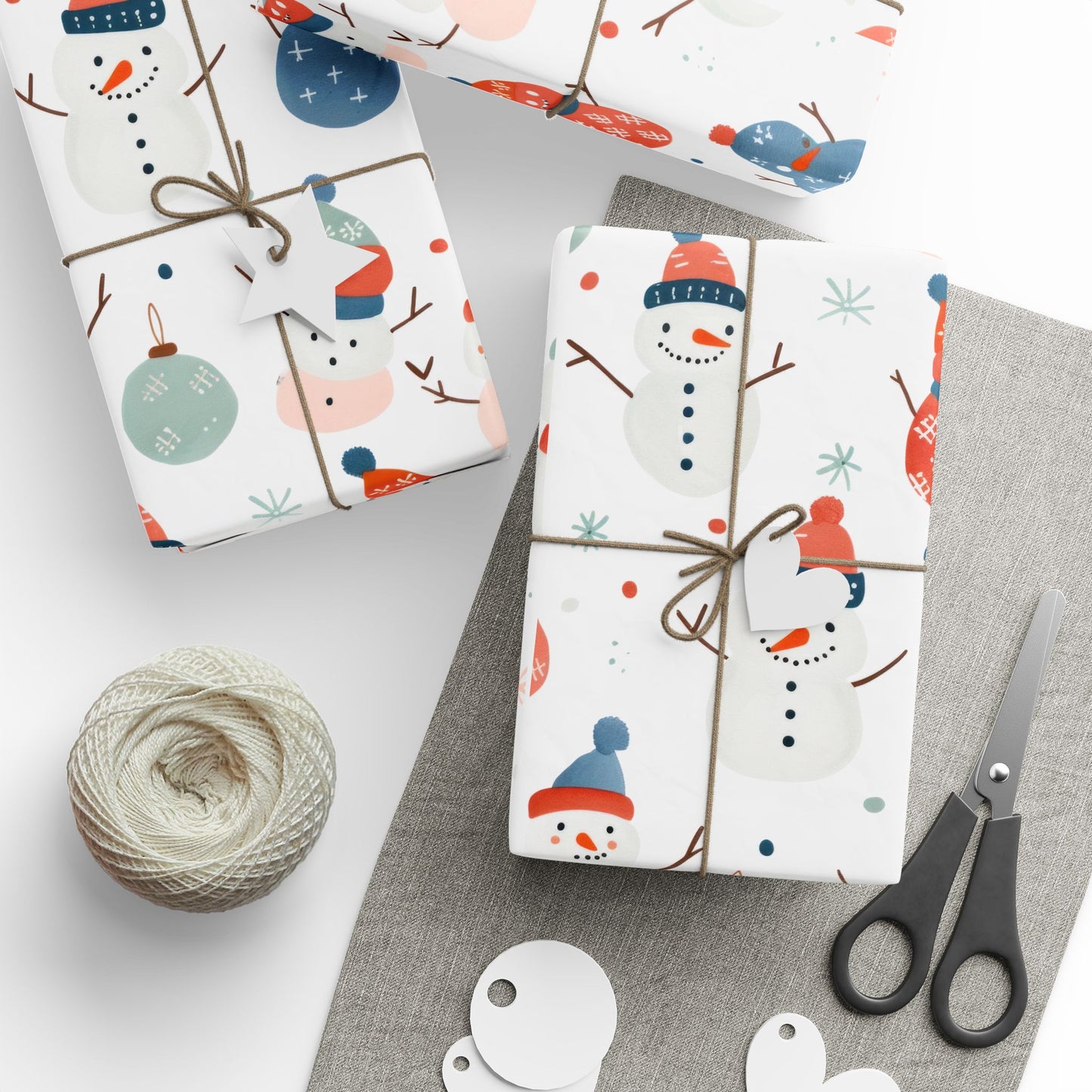 Festive Snowman Wrapping Paper