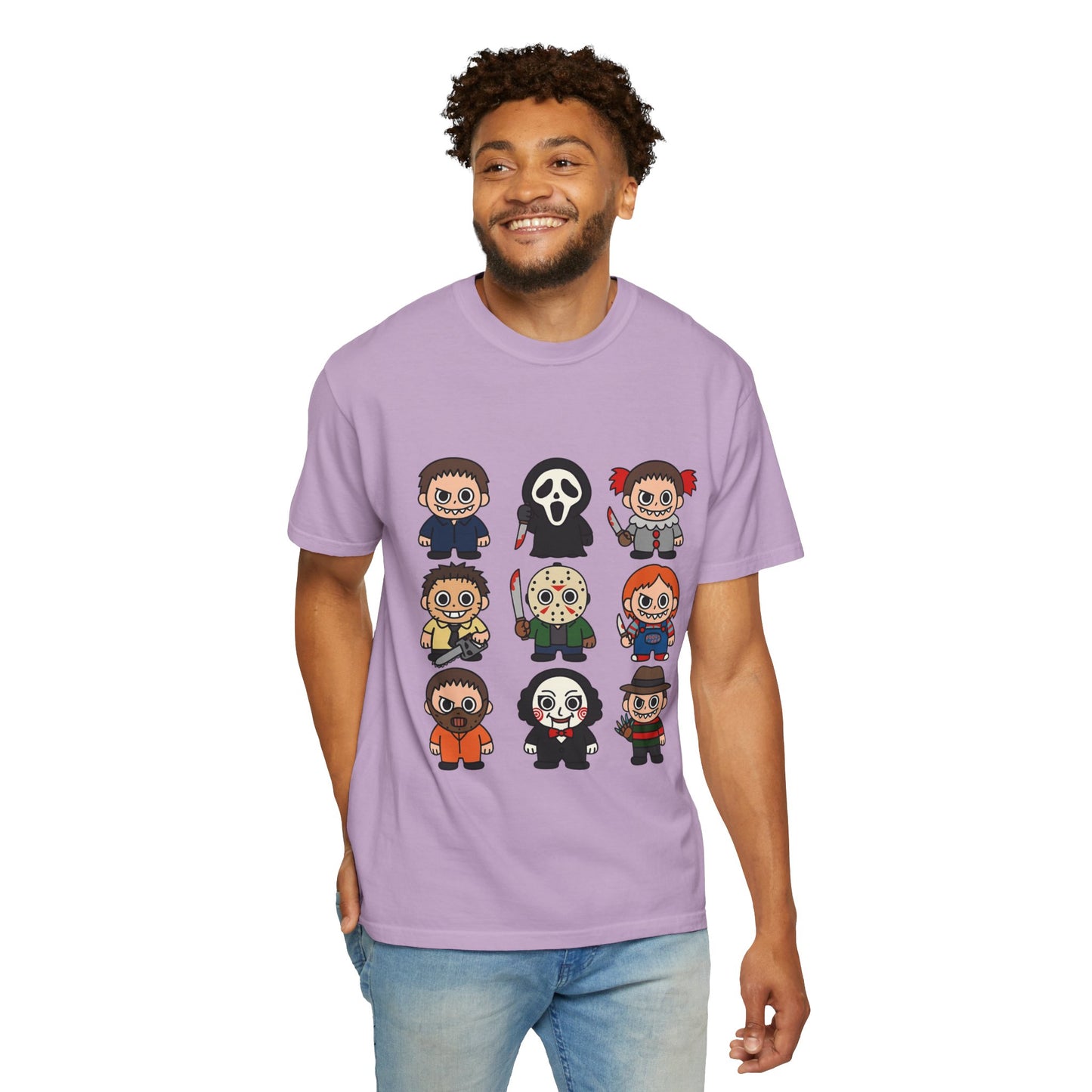 Pop Culture Horror Character T-Shirt, Unisex Tee, Halloween Tee, Horror Movie Merch, Funny Graphic Shirt, Gift for Horror Fans