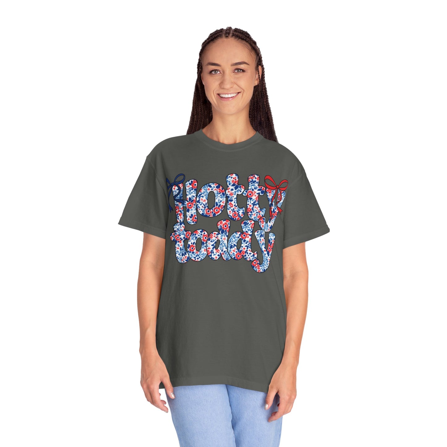 Floral Hotty Toddy Coquette Bow T-Shirt