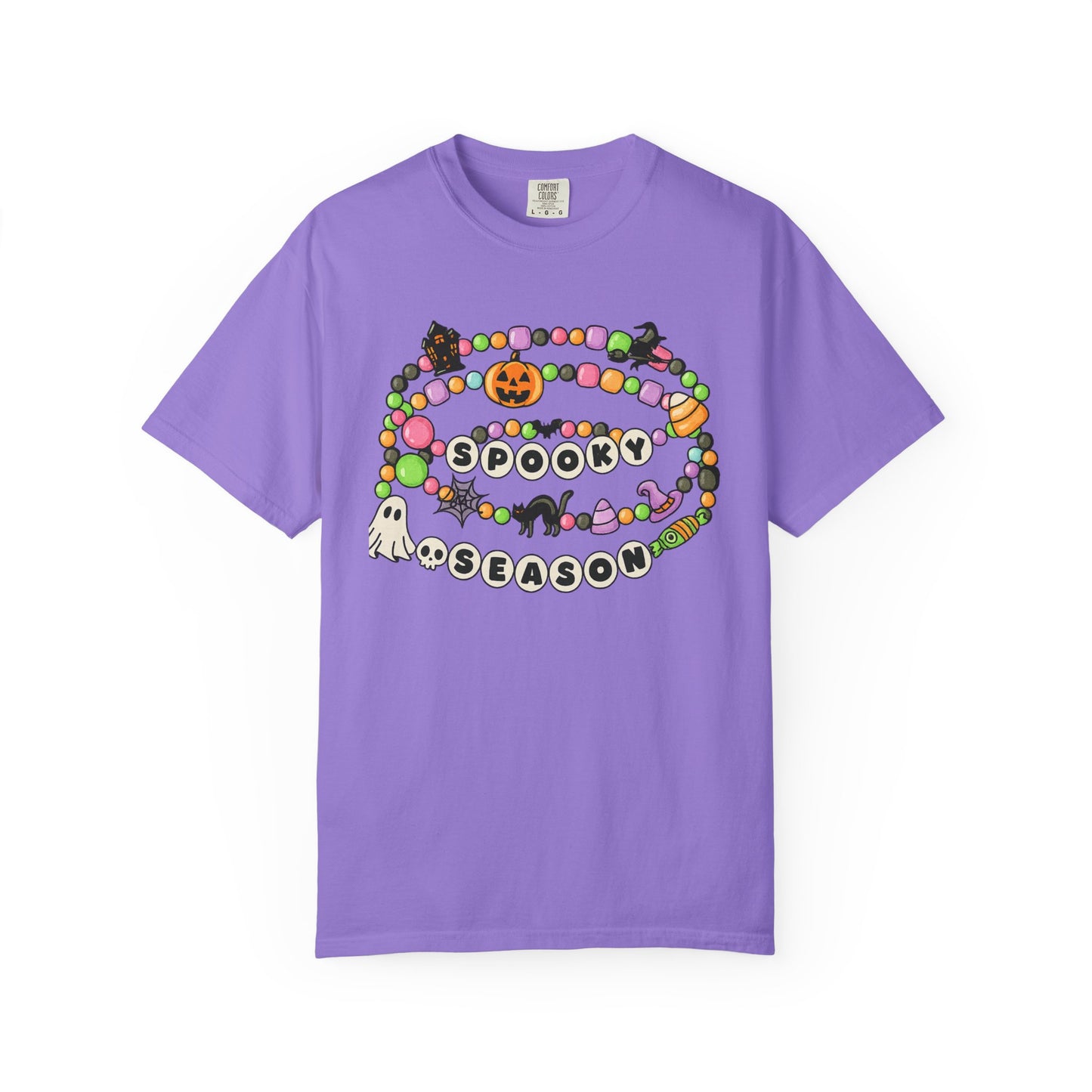 Spooky Season Friendship Bracelet T-shirt | Halloween Fun, Unisex Tee