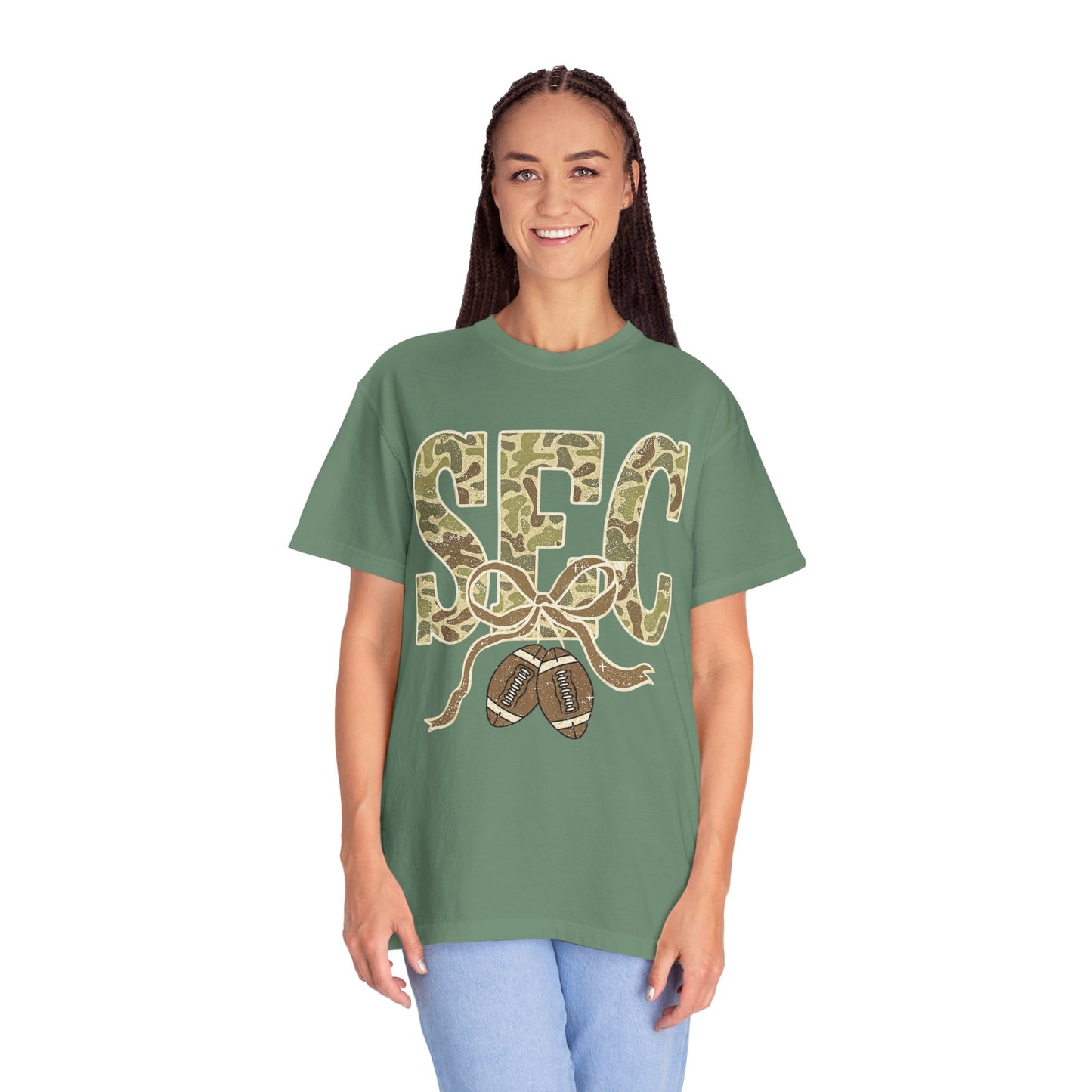 Camo Lettered Unisex T-Shirt - SEC Fan Gear - Gift for Him - Outdoor Wear