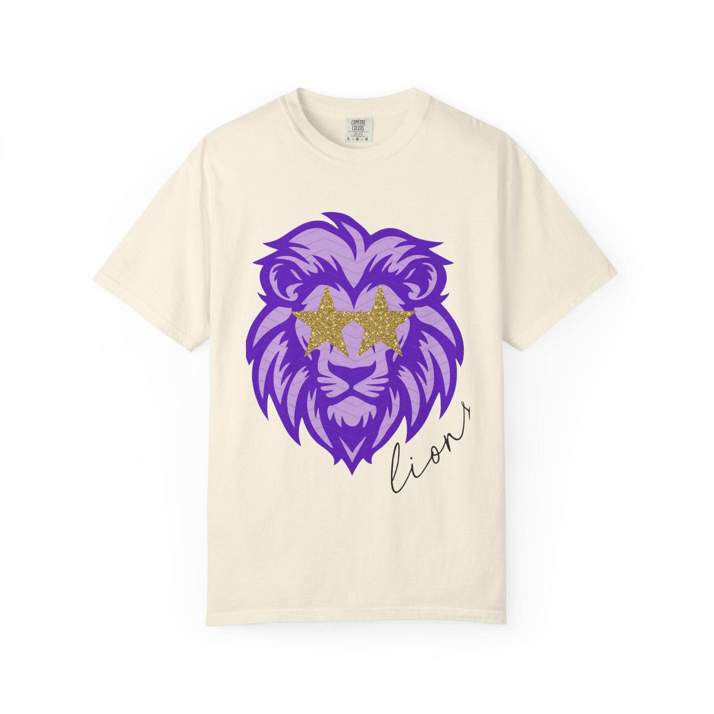 Purple Lion Graphic T-Shirt