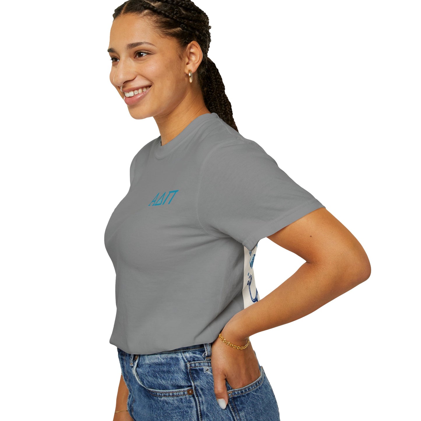 Alpha Delta Pi T-Shirt, Sorority Shirt, College Apparel, Greek Life Gift, Unisex Garment-Dyed Tee