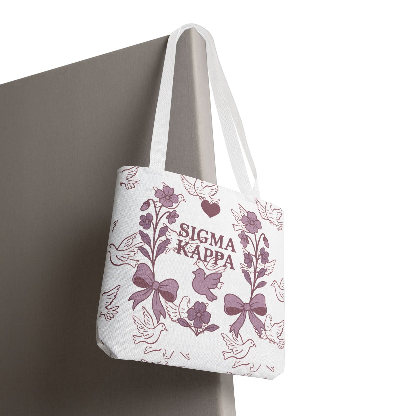 Sigma Kappa Floral Tote Bag | Sorority Gift, Eco-Friendly Carry-All, College Accessory, Stylish Shopping Bag, Chic Beach Tote