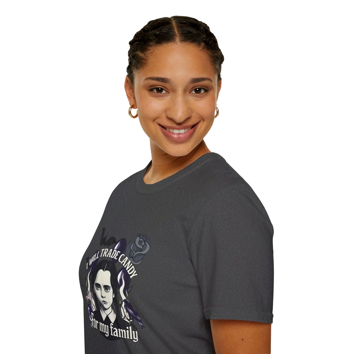 Gothic Family Tribute Unisex Tee - Halloween Dark Aesthetic Apparel